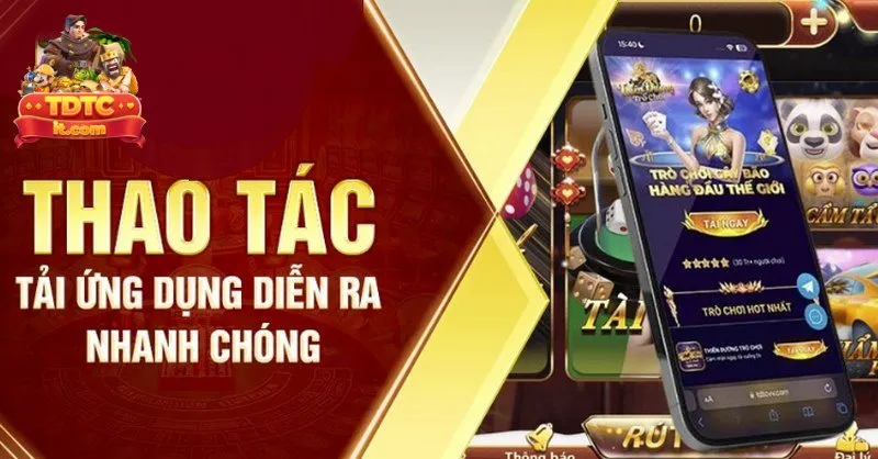 Thao tác tải app thiên đường trò chơi siêu nhanh