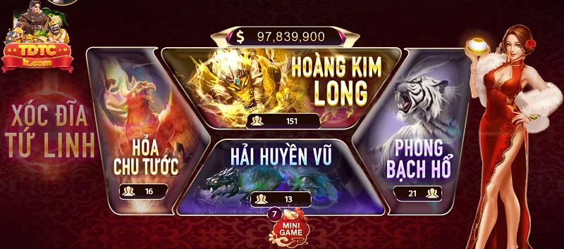 Giới thiệu game nổ hũ xóc đĩa tứ linh